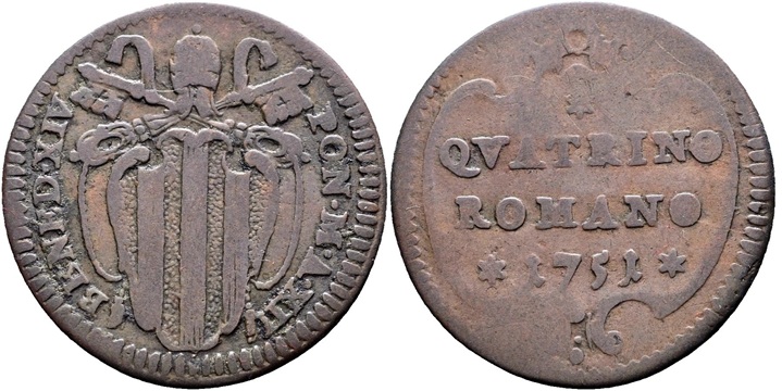 Benedict XIV Ravenna Quattrino